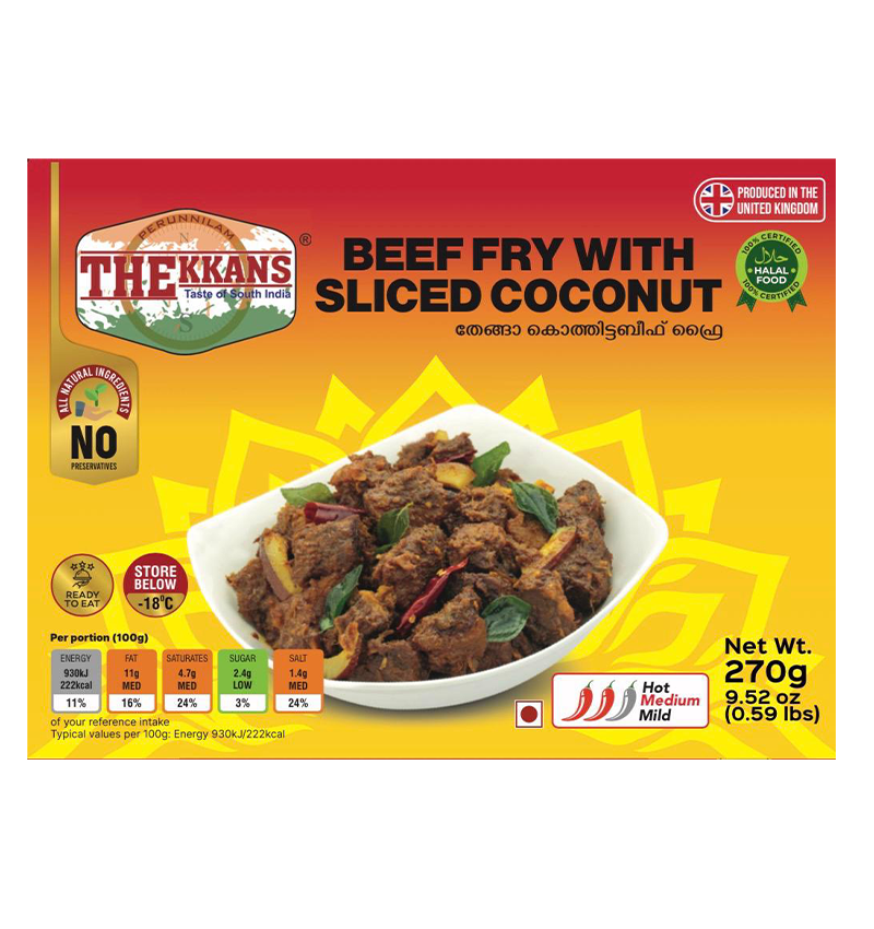 Beef Fry with Sliced Coconut